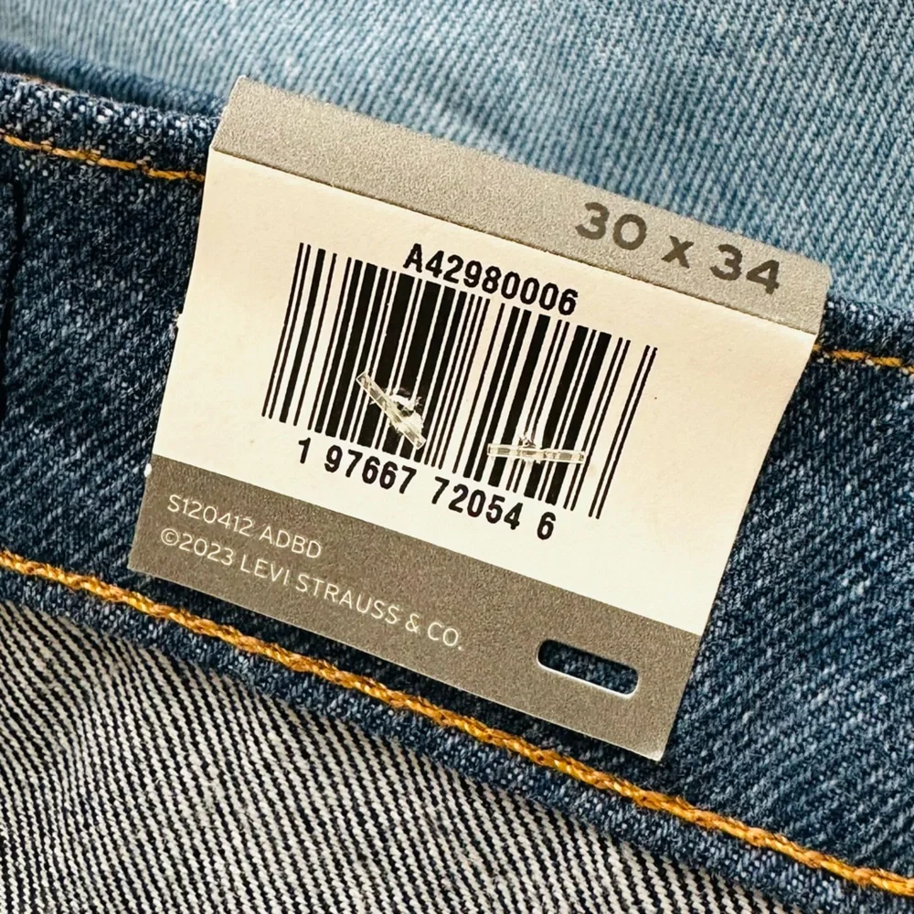 New Levi’s Skate UO Exclusive Colorblocked Super Baggy Vintage Denim Dark Jean